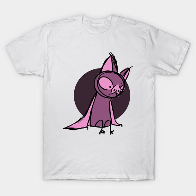 Sad Bat T-Shirt by cobaltchaz